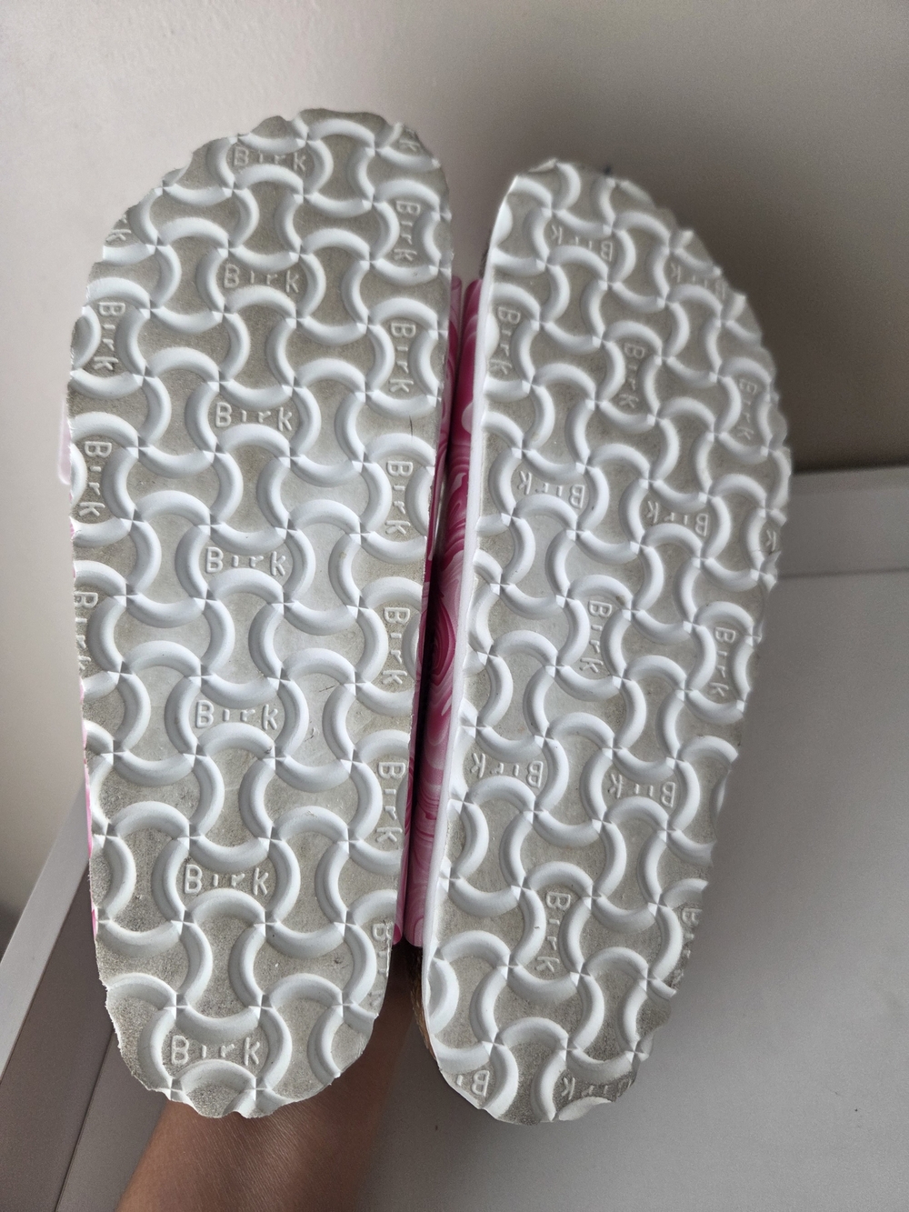 Birkenstock Pink Swirl Double-Buckle Sandals - Picture 6 of 7